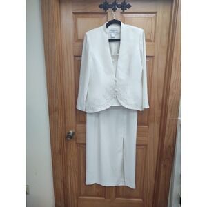 Che Studio Size 14 Beaded Embellished Wedding MOB 3-Piece Suit Skirt Cami